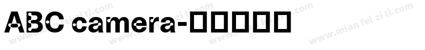 ABC camera字体转换
